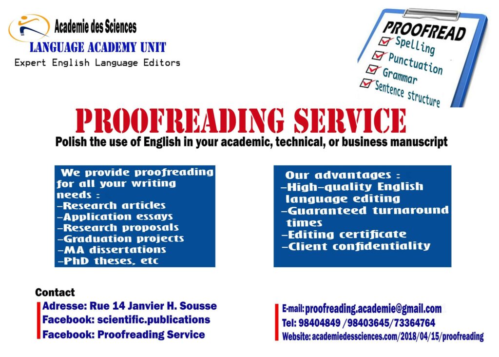 Proofreading Home Page Photo